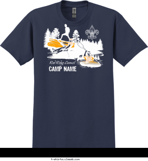 Red Ridge Council CAMP NAME T-shirt Design 