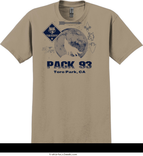 PACK 93 Toro Park, CA T-shirt Design 
