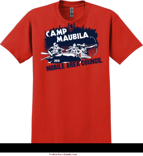 2015 CAMP MOBILE AREA COUNCIL MAUBILA T-shirt Design 