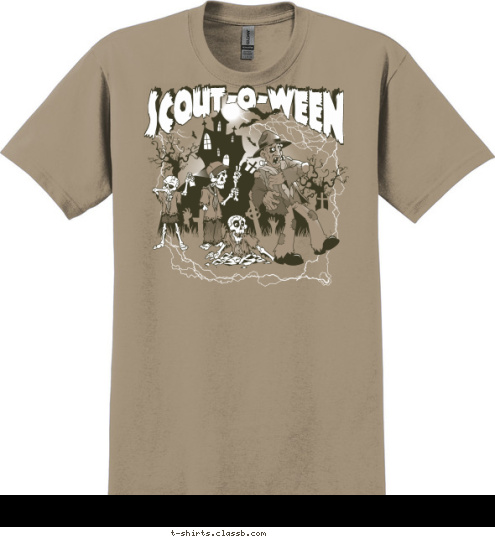 New Text BOY SCOUTS OF AMERICA RED RIDGE COUNCIL 2014 SCOUT-O-WEEN SCOUT-O-WEEN T-shirt Design 