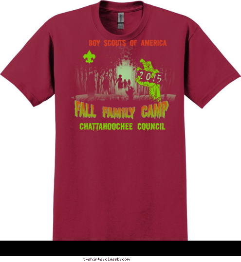 5 BOY SCOUTS OF AMERICA FALL FAMILY CAMP FALL FAMILY CAMP CHATTAHOOCHEE COUNCIL T-shirt Design 