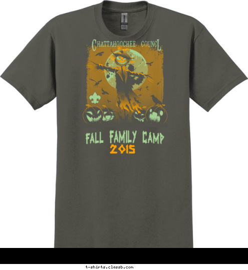 L HATTAHOOCHEE  COUNCI C FALL FAMILY CAMP 2015 T-shirt Design 