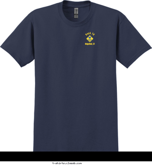 Ridgefield, CT Pack 74 T-shirt Design 