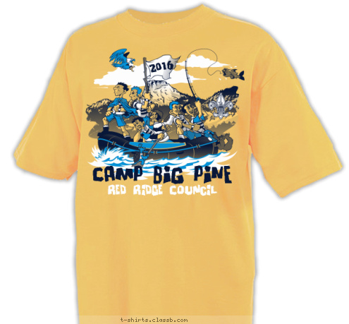 2016 Red Ridge Council CAMP BIG PINE T-shirt Design 