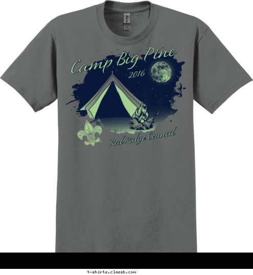 Red Ridge Council 2016 Camp Big Pine Your text here! T-shirt Design 