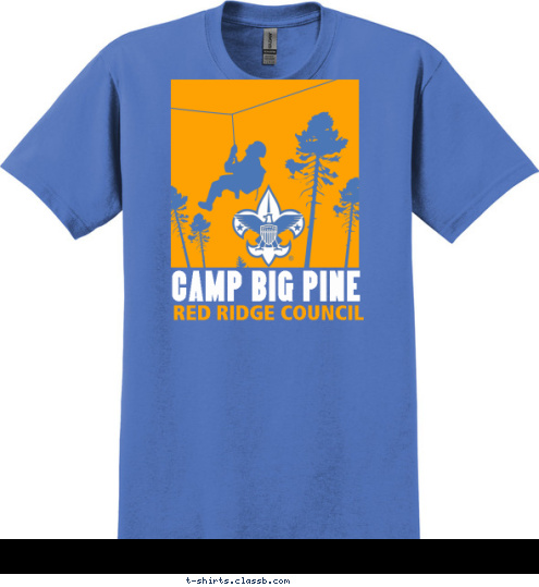 2016 RED RIDGE COUNCIL CAMP BIG PINE T-shirt Design 