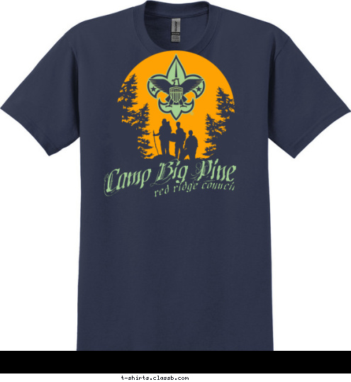 red ridge council Camp Big Pine T-shirt Design 