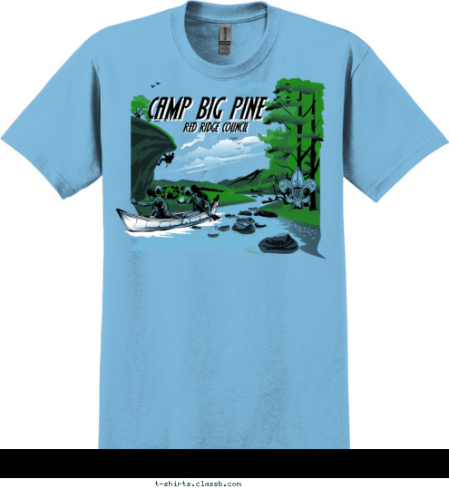 RED RIDGE COUNCIL RED RIDGE COUNCIL CAMP BIG PINE CAMP BIG PINE T-shirt Design 