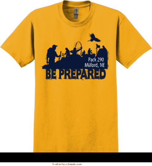 New Text Pack 290 Milford, NE T-shirt Design 