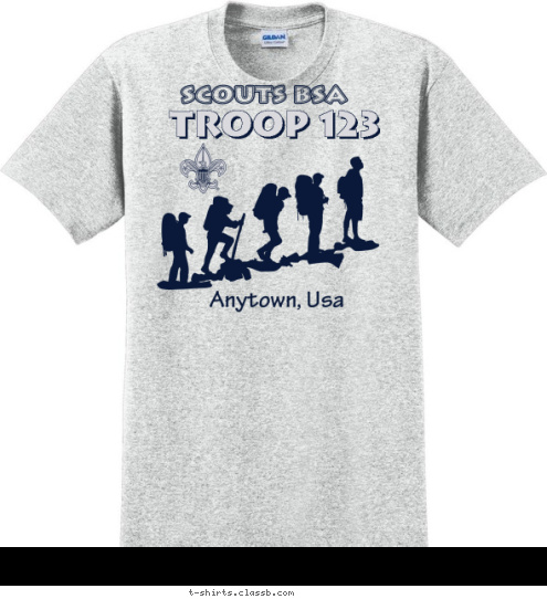 BOY SCOUT TROOP 123 BOY SCOUT T-shirt Design SP2459