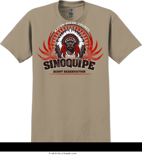 SCOUT RESERVATION SINOQUIPE MASON-DIXON COUNCIL T-shirt Design 