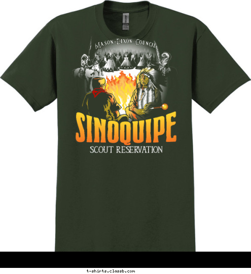 Mason-Dixon Council SCOUT RESERVATION SINOQUIPE T-shirt Design 