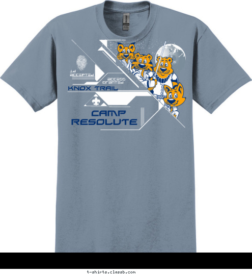 GRANTED   ACCESS ID
ACCEPTED CAMP RESOLUTE KNOX TRAIL T-shirt Design 