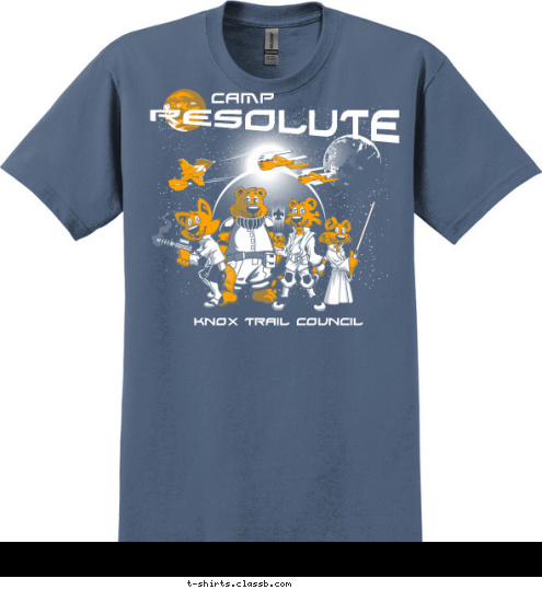 PACK 123 RESOLUTE KNOX TRAIL COUNCIL CAMP T-shirt Design 