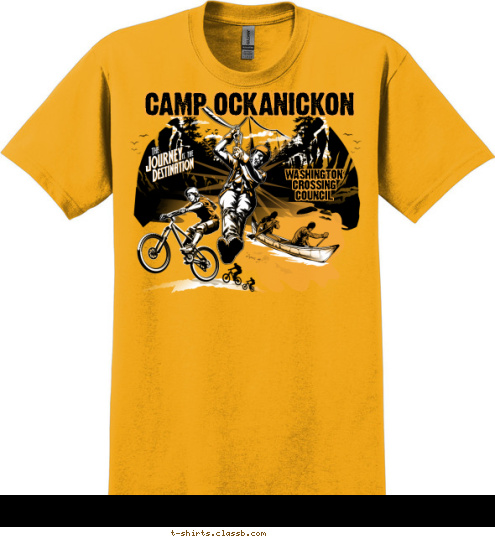 WASHINGTON
CROSSING
COUNCIL CAMP OCKANICKON T-shirt Design 