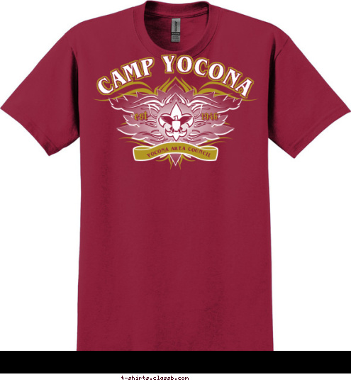 CAMP YOCONA YOCONA AREA COUNCIL est 1946 T-shirt Design 