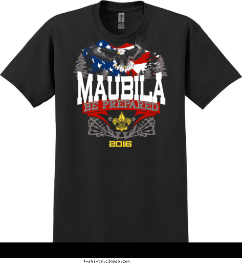 ANYTOWN, USA MAUBILA 2016 T-shirt Design 