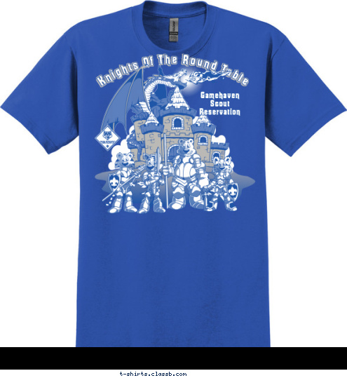 Pack 123 Gamehaven
Scout
Reservation Knights Of The Round Table T-shirt Design 