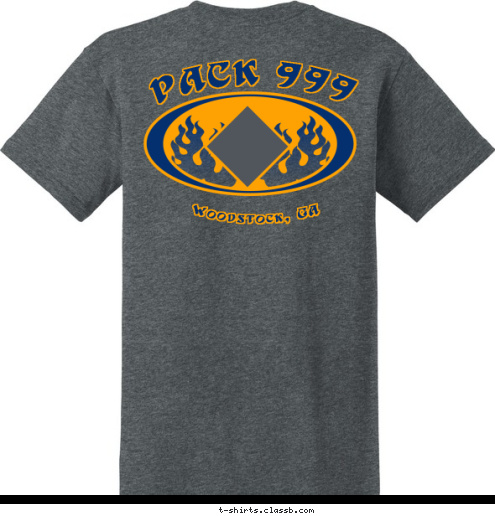 Custom T-shirt Design Cub Scout Pack 999