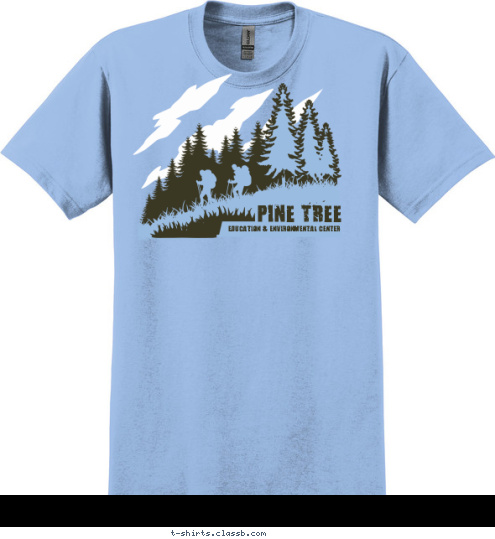 EDUCATION & ENVIRONMENTAL CENTER PINE TREE T-shirt Design 