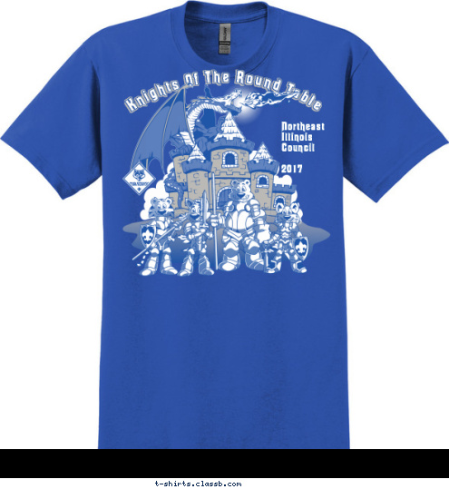 Pack 123 Northeast
Illinois
Council

2017 Knights Of The Round Table T-shirt Design 