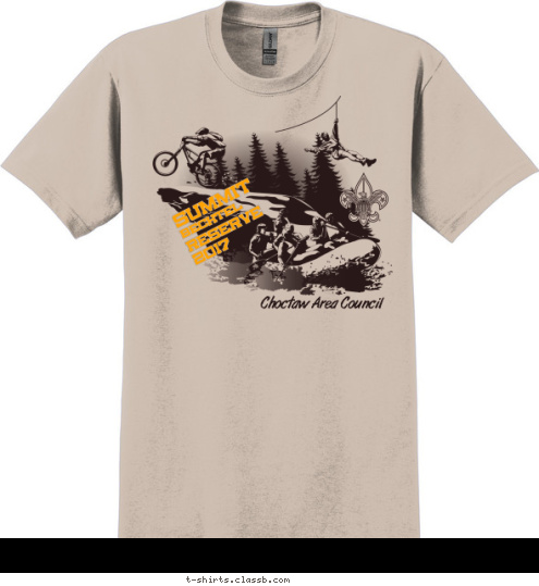 TROOP 123 RESERVE Choctaw Area Council 2017 RESERVE BECHTEL SUMMIT T-shirt Design 