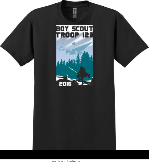 2016 TROOP 123 BOY SCOUT T-shirt Design 