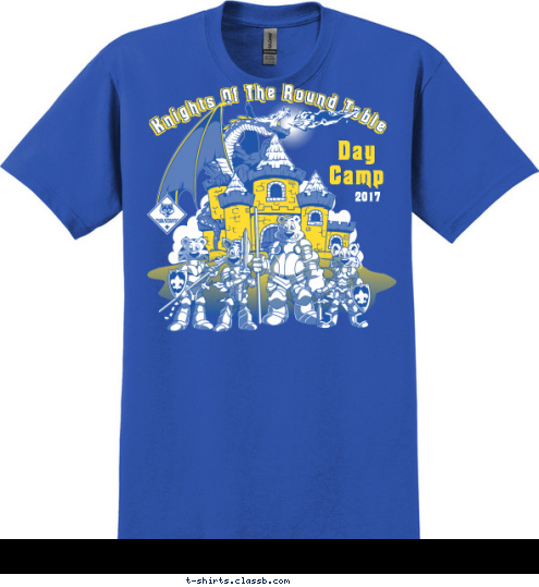 123 Day
Camp 2017 Knights Of The Round Table T-shirt Design 