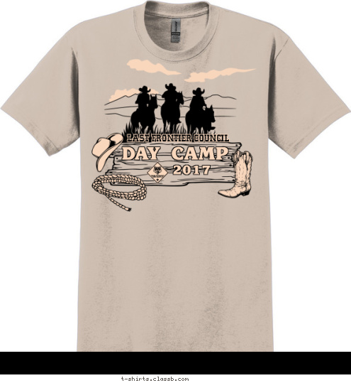 2017
 DAY CAMP LAST FRONTIER COUNCIL T-shirt Design 