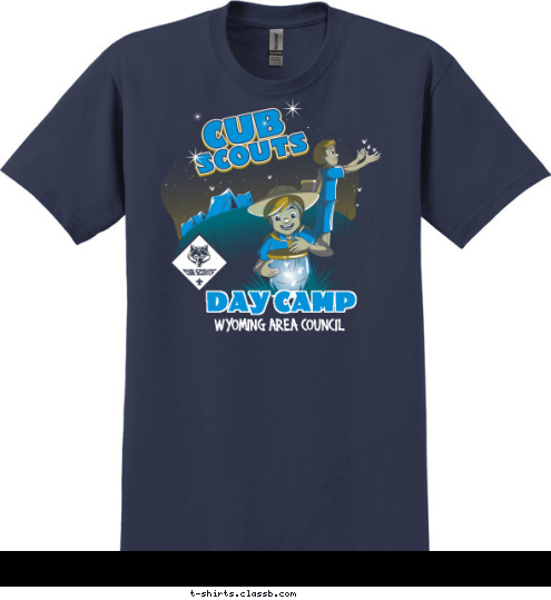 WYOMING AREA COUNCIL DAY CAMP T-shirt Design 