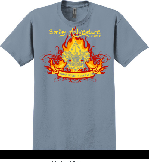 camp Spring Adventure HOOD SCOUT RESERVATION T-shirt Design 