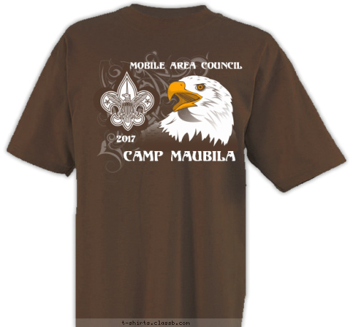 STAFF 2017
 Mobile Area Council
 camp maubila
 T-shirt Design 