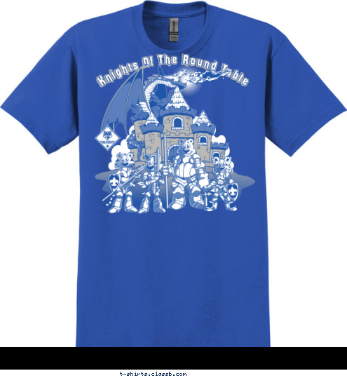Anytown, USA Pack 123 Knights Of The Round Table T-shirt Design 