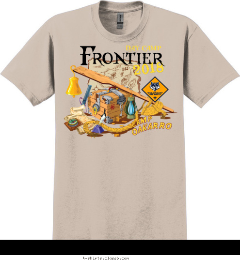 THERE BE Frontier 2018 day camp OAKARRO CAMP T-shirt Design 
