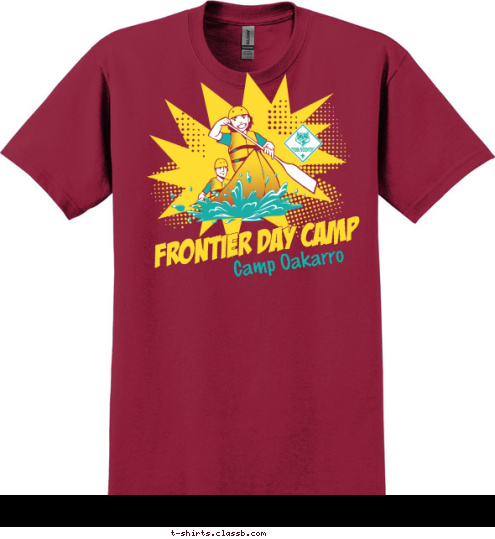 Camp Oakarro FRONTIER DAY CAMP T-shirt Design 
