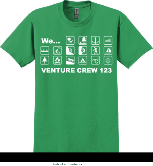 We... VENTURE CREW 123 T-shirt Design 