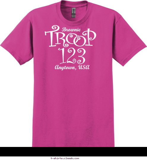 Anytown, USA Brownie 123 T-shirt Design sp339