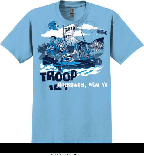 2018 Rockaway, New York TROOP 147 T-shirt Design 