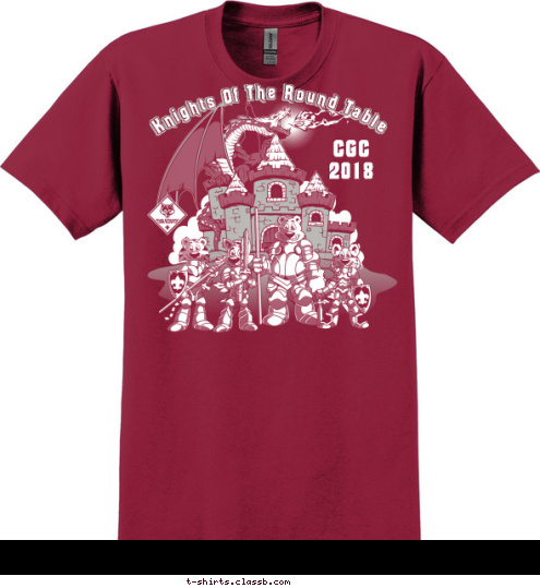Pack 123 Knights Of The Round Table CGC
2018 T-shirt Design 