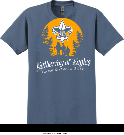 Camp DeSoto 2018 Gathering of Eagles T-shirt Design 