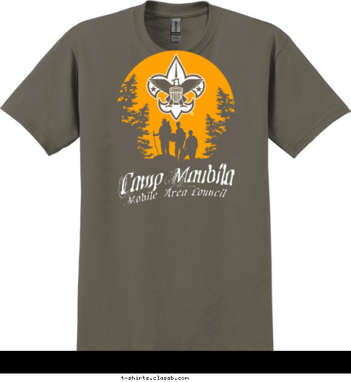 Mobile Area Council  Camp Maubila T-shirt Design 