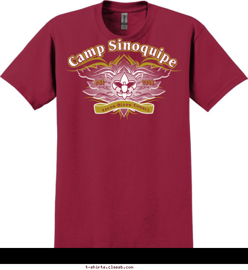 Camp Sinoquipe Mason-Dixon Council est 1948 T-shirt Design 
