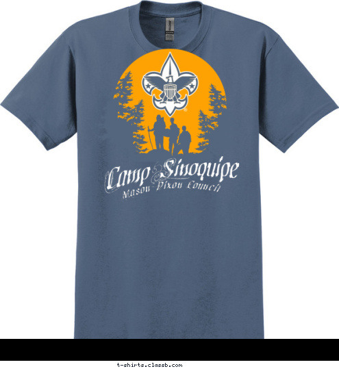 Mason-Dixon Council Camp Sinoquipe T-shirt Design 