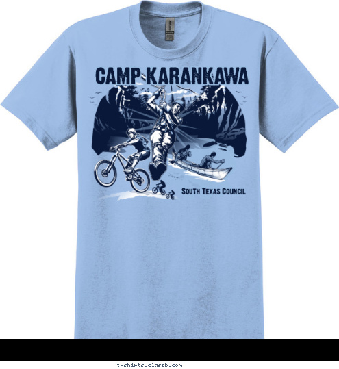 South Texas Council CAMP KARANKAWA T-shirt Design 