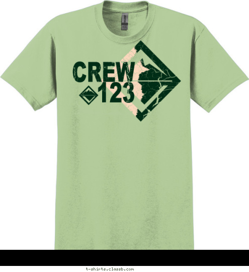 CREW
123 T-shirt Design 