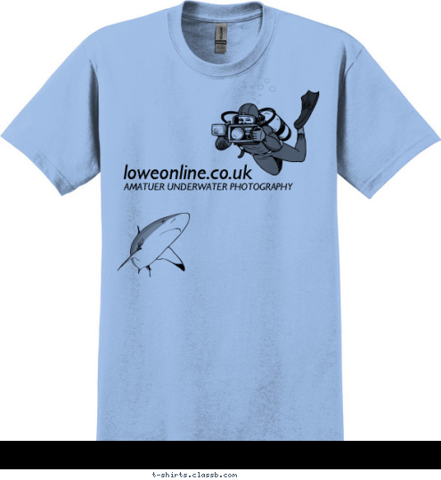 AMATUER UNDERWATER PHOTOGRAPHY loweonline.co.uk T-shirt Design Loweonline Photography T-Shirt