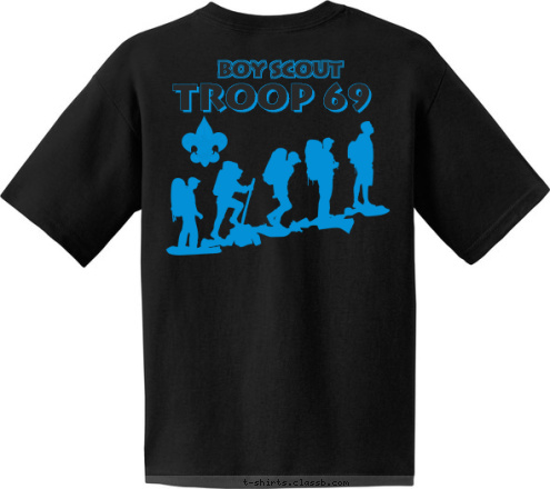 TROOP 69 BOY SCOUT T-shirt Design Hiking