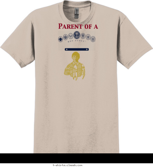 (jumbo
 Boy Scout 
rank patch
 here) Parent of a T-shirt Design Parents of a Boy Scout