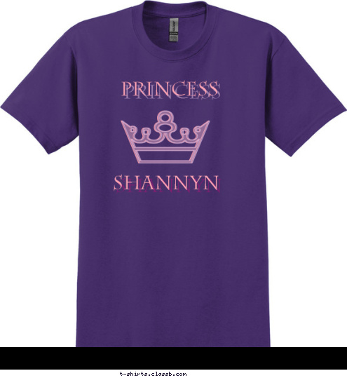 Shannyn Princess T-shirt Design Princess Shannyn