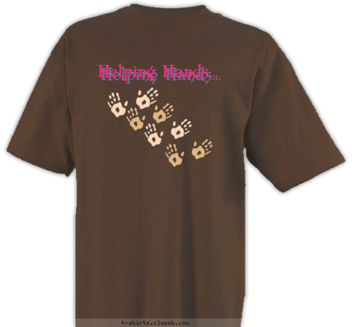 are 
Happy Hands
 Helping Hands... 
 T-shirt Design Happy Hands